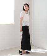 レースアップサマーニットトップス