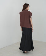 肩パット入りベストトップス