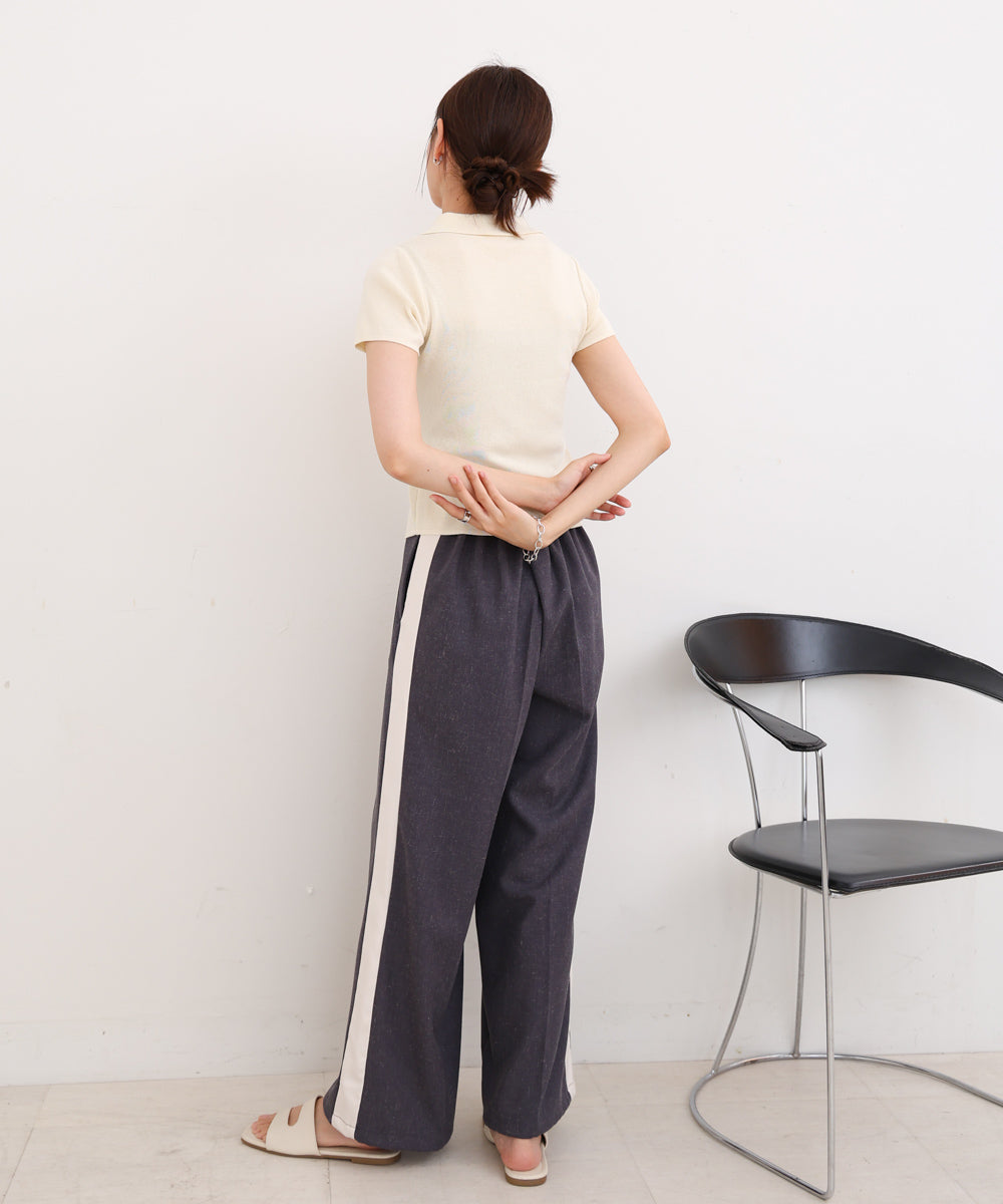 ビックカラーニットトップス