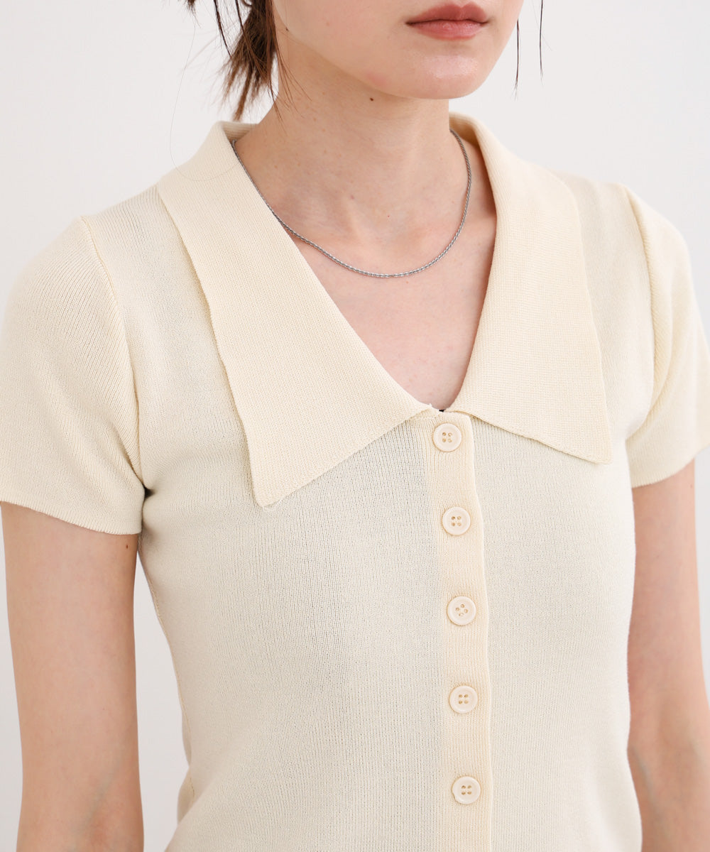 ビックカラーニットトップス