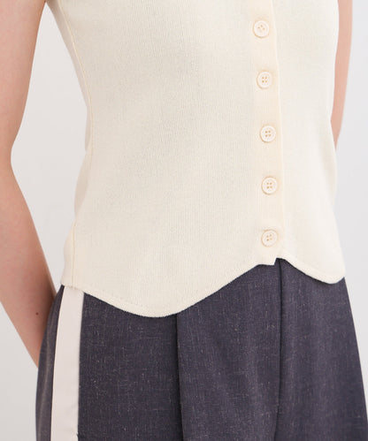 ビックカラーニットトップス