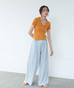 ビックカラーニットトップス