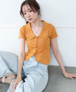 ビックカラーニットトップス