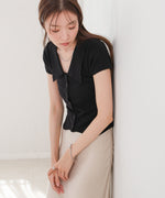 ビックカラーニットトップス