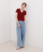 ビックカラーニットトップス