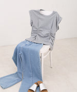 フロントギャザートップス