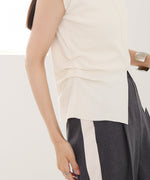 フロントスリット　サマーニットTシャツ