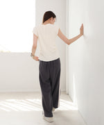 フロントスリット　サマーニットTシャツ