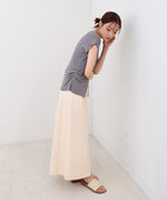 フロントスリット　サマーニットTシャツ