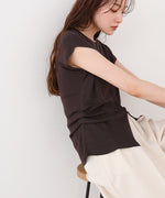 フロントスリット　サマーニットTシャツ