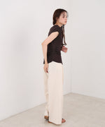 フロントスリット　サマーニットTシャツ