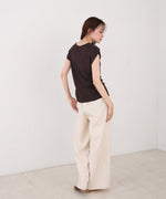 フロントスリット　サマーニットTシャツ