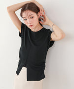 フロントスリット　サマーニットTシャツ