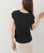 フロントスリット　サマーニットTシャツ