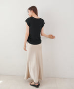 フロントスリット　サマーニットTシャツ