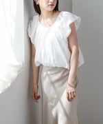 バルーンタックデザインブラウス