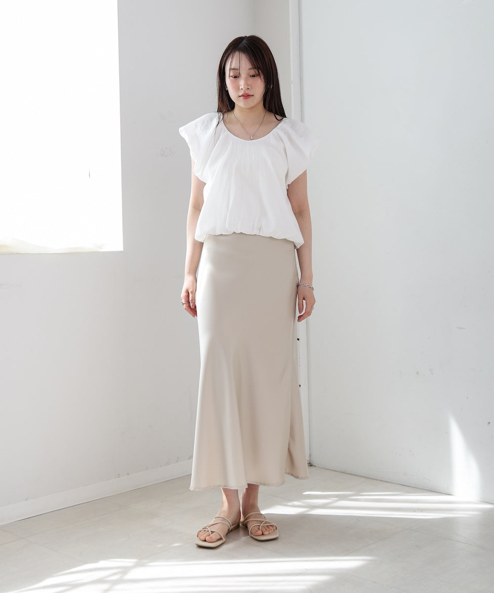 バルーンタックデザインブラウス