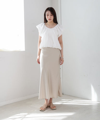 バルーンタックデザインブラウス