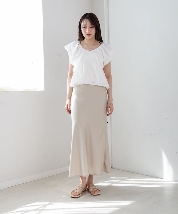 バルーンタックデザインブラウス