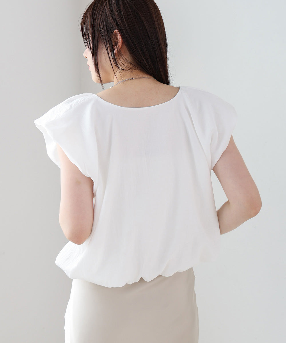 バルーンタックデザインブラウス