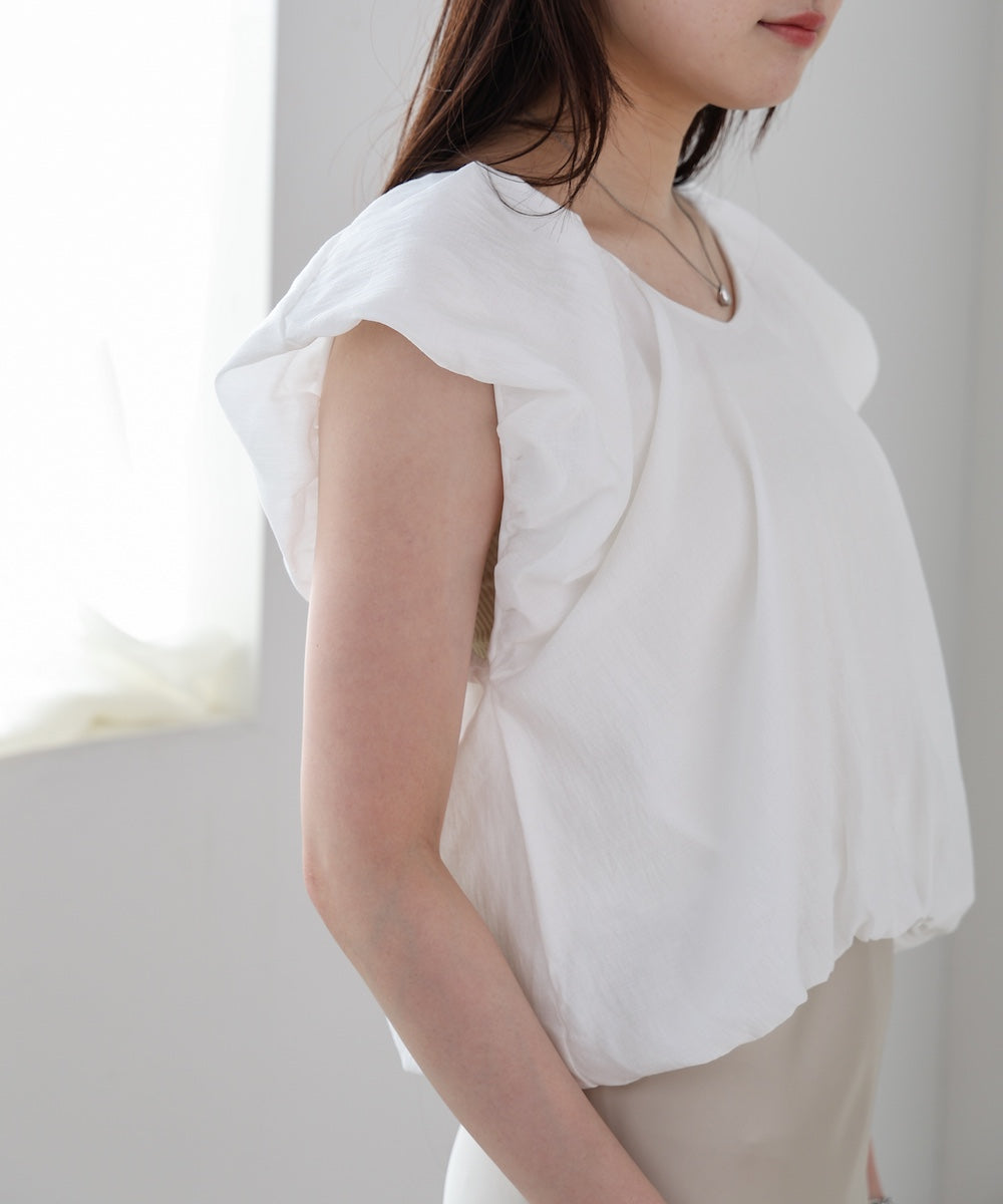 バルーンタックデザインブラウス