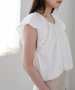 バルーンタックデザインブラウス