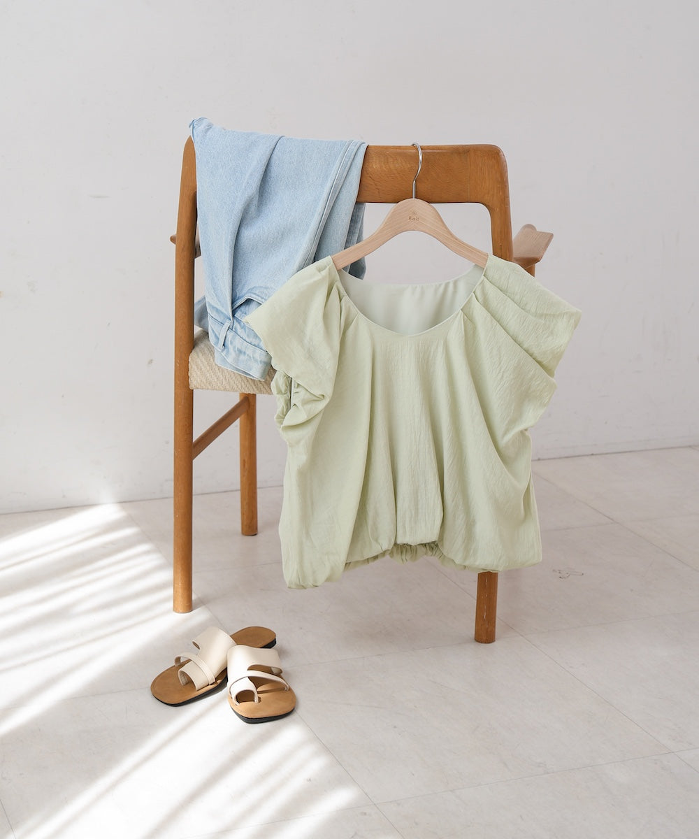 バルーンタックデザインブラウス