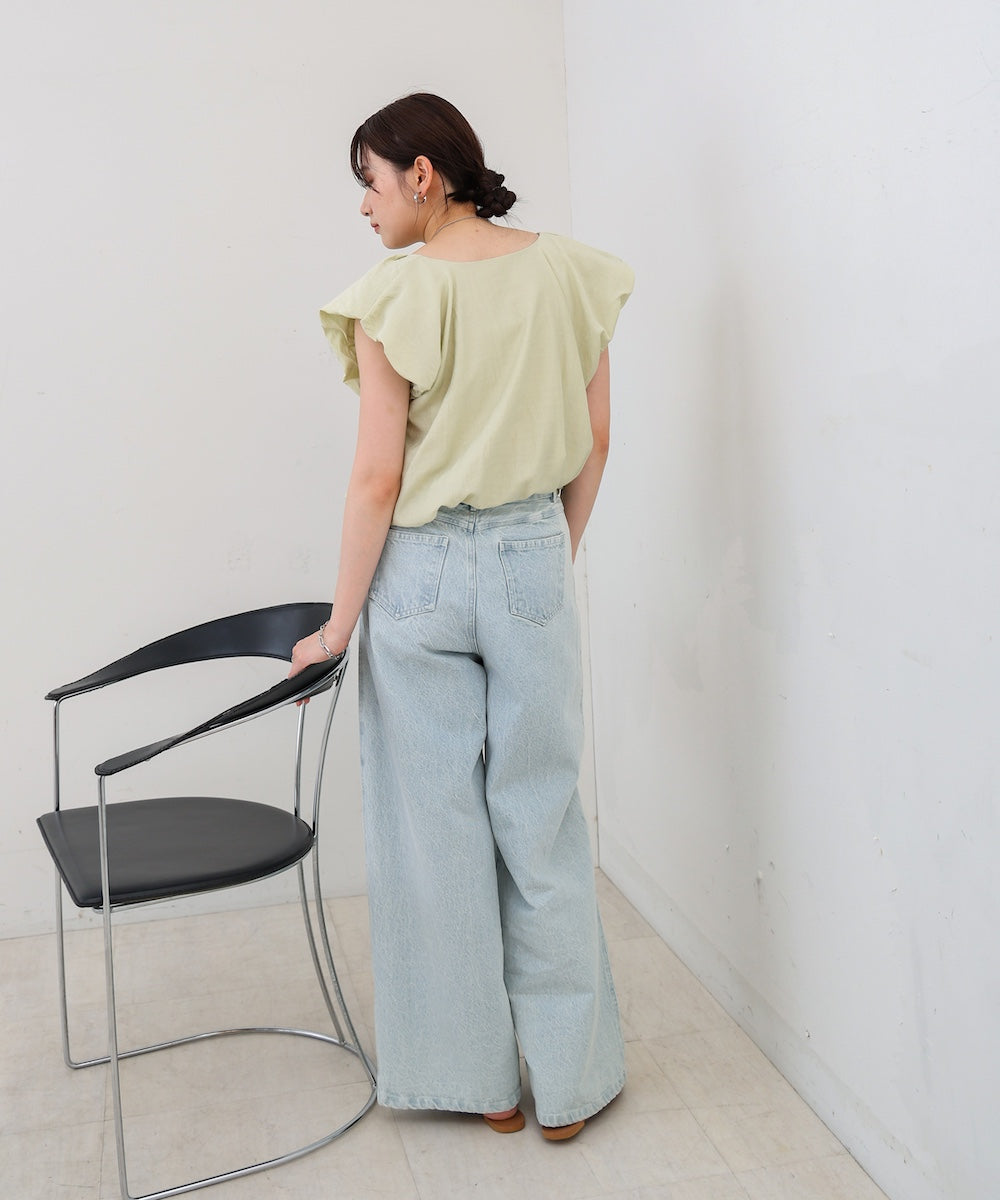 バルーンタックデザインブラウス