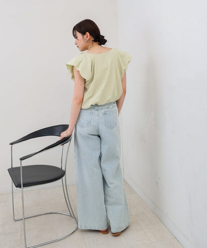 バルーンタックデザインブラウス