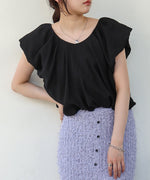 バルーンタックデザインブラウス