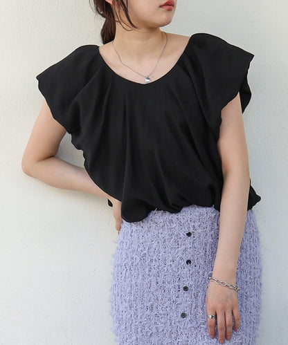 バルーンタックデザインブラウス