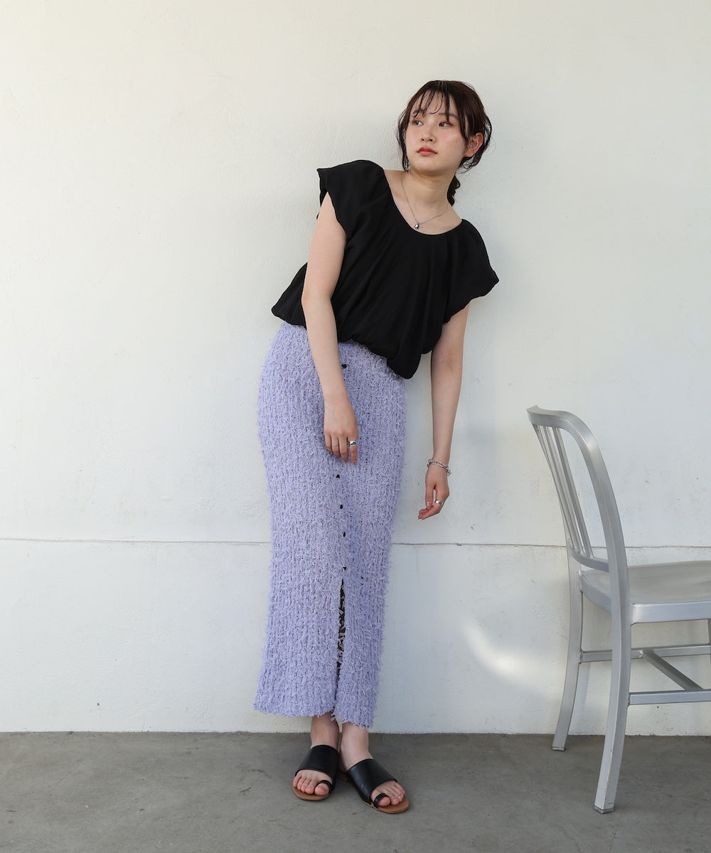 バルーンタックデザインブラウス