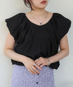 バルーンタックデザインブラウス