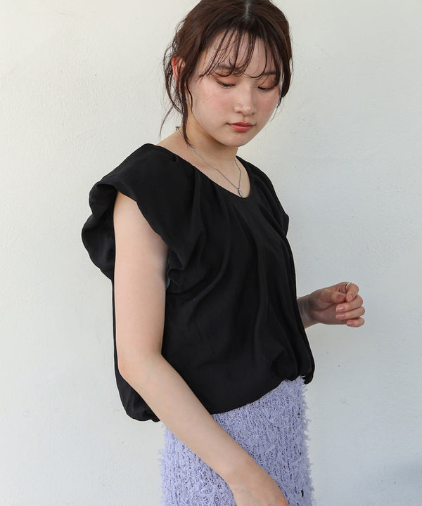 バルーンタックデザインブラウス