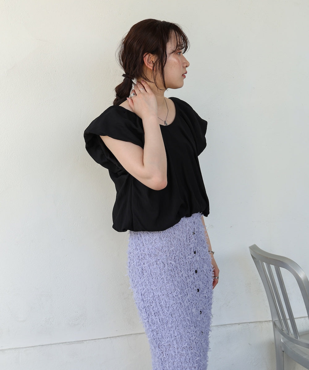 バルーンタックデザインブラウス