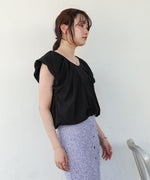 バルーンタックデザインブラウス