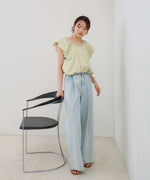 バルーンタックデザインブラウス