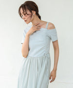 アシメシャーリングワンピース