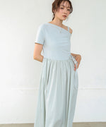 アシメシャーリングワンピース