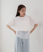 チュールレイヤードＴシャツ