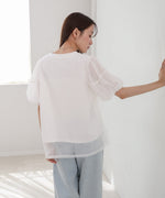 チュールレイヤードＴシャツ