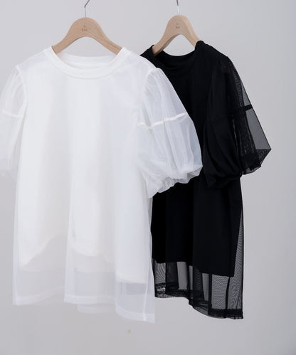 チュールレイヤードＴシャツ