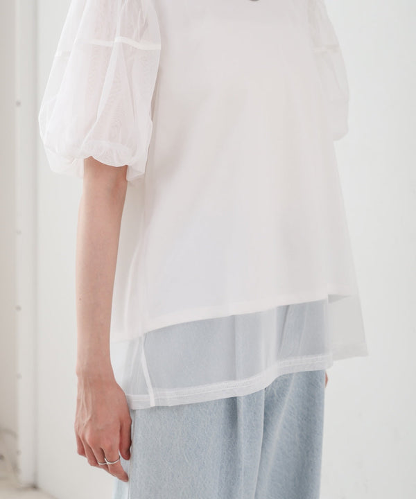 チュールレイヤードＴシャツ