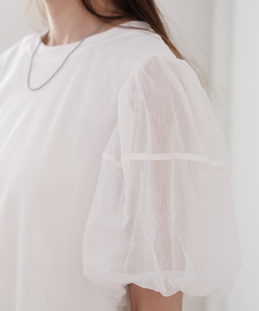 チュールレイヤードＴシャツ