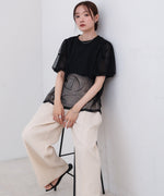 チュールレイヤードＴシャツ