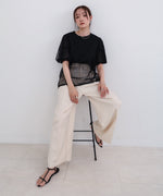 チュールレイヤードＴシャツ