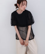 チュールレイヤードＴシャツ