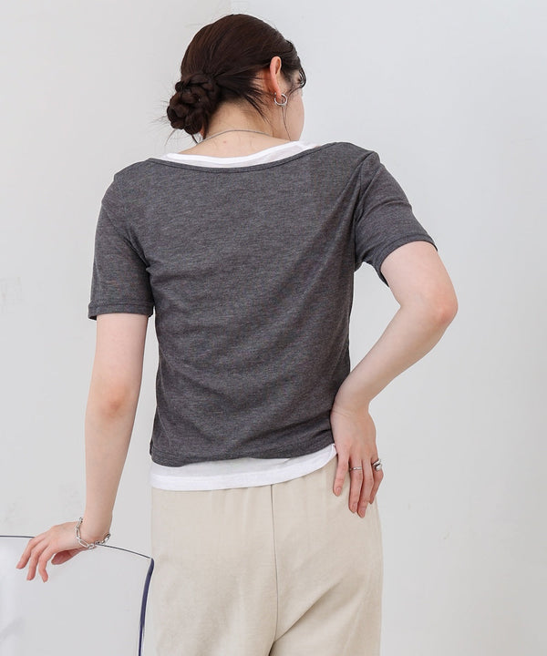 タンクセットヘンリーネックトップス