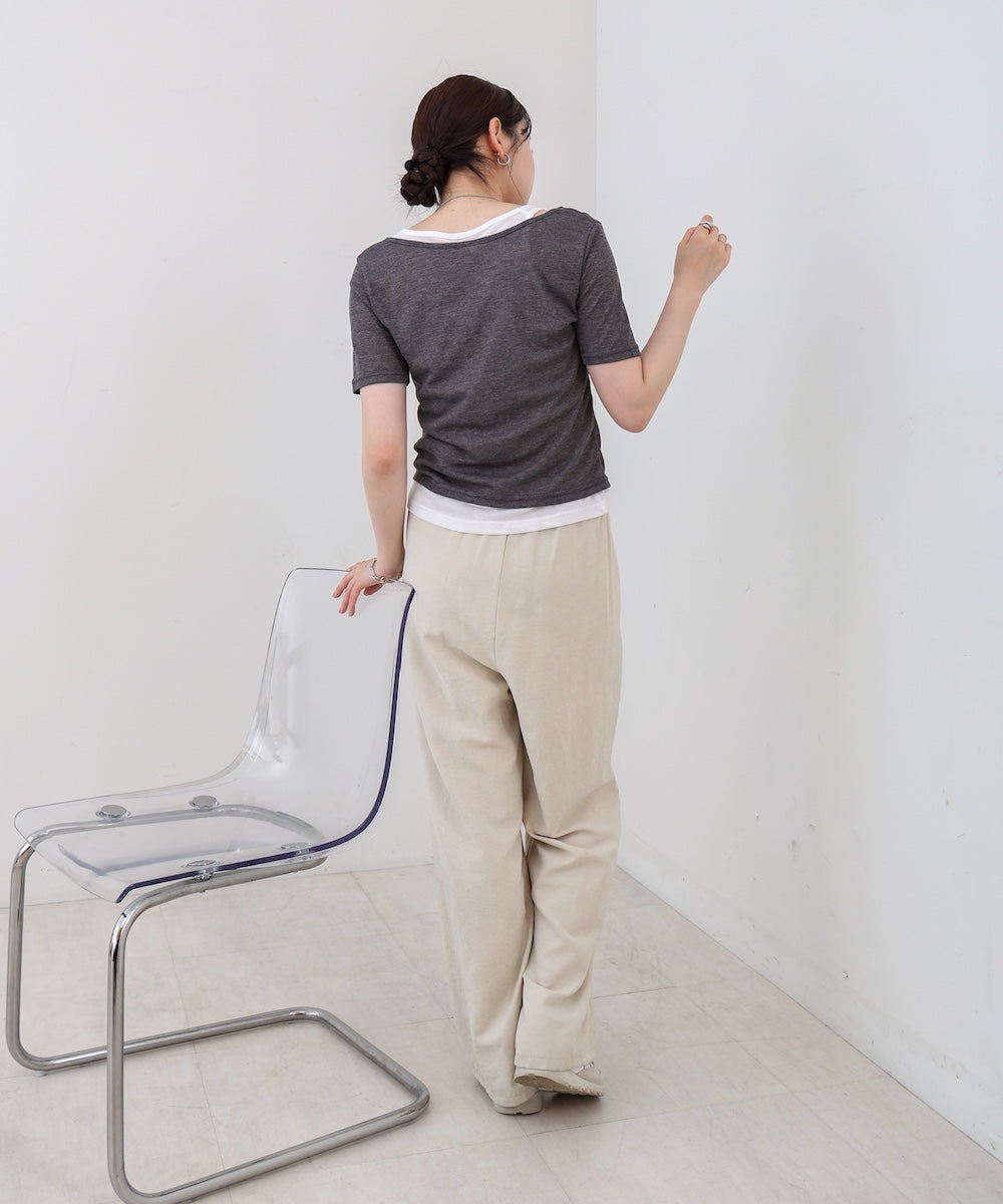 タンクセットヘンリーネックトップス