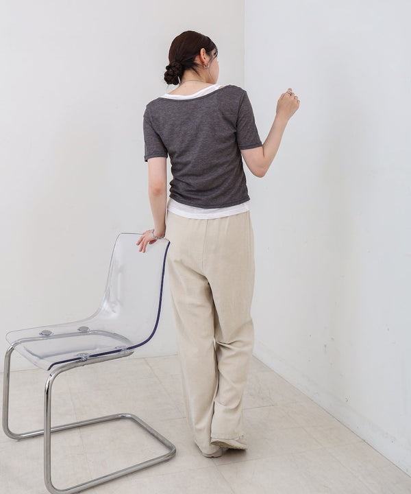 タンクセットヘンリーネックトップス